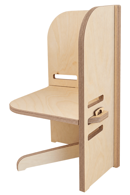 Höhenverstellbarer Kinderstuhl BuddyChair zur Anpassung an die Körpergröße